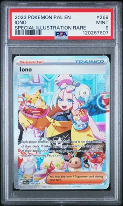 2023 POKEMON PAL EN-PALDEA EVOLVED SPECIAL ILLUSTRATION RARE #269 IONO PSA 9 - Image 1