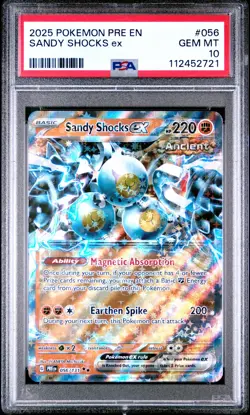 2025 POKEMON PRE EN-PRISMATIC EVOLUTIONS #056 SANDY SHOCKS EX PSA 10 - Image 1