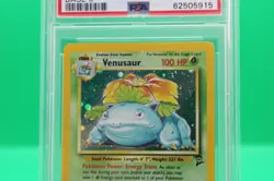 2000 Pokemon Game Base II Venusaur #18 Base II PSA 8 Holo - Image 3