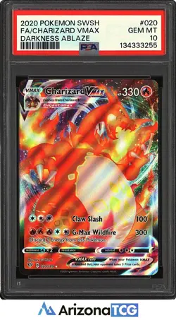 Pokemon 2020 Charizard VMAX 020/189 Full Art Darkness Ablaze GEM MINT PSA 10 - Image 1
