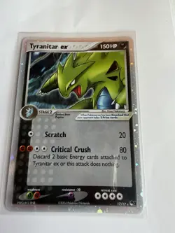 2004 Pokemon POP Series 1 Tyranitar ex Cosmos Holo #17/17 - Image 3