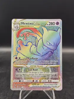 Pokemon TCG Mewtwo VSTAR 079/078 (Secret) Pokemon GO Holo NM - Image 1