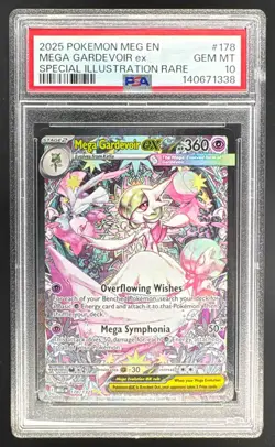 140671338 Mega Gardevoir ex 2025 Pokemon Mega Evolution #178 SIR PSA 10 - Image 1