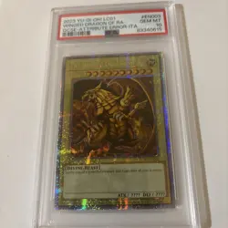 YuGiOh THE WINGED DRAGON OF RA LC01-EN003 PSA 10 QUARTER CENTURY SECRET RARE - Image 2