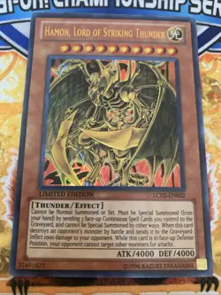 Yugioh Hamon, Lord of Striking Thunder - LC02-EN002 NM - Image 1