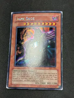 Yugioh Dark Sage DOD-002 Prismatic Secret Rare DMG - Image 2