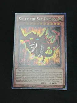 Yugioh Slifer the Sky Dragon CT13-EN001 Secret Rare Promo NM/VLP - Image 2