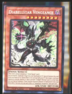 Yugioh Alliance Insight Diabellstar Vengeance #ALIN-EN011 1st Edition SR NM/B - Image 1
