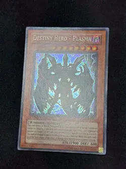 Yugioh Destiny Hero - Plasma CT04-EN003 Secret Rare Promo MINT - Image 2