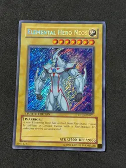 Yugioh Elemental Hero Neos CT03-EN001 Secret Rare Promo NM+ - Image 1