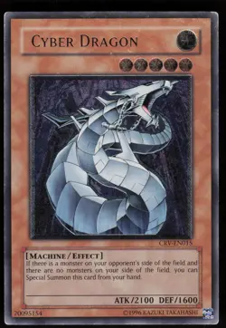 Cyber Dragon CRV-EN015 EURO Ultimate Rare Unlimited Yu-Gi-Oh - Image 1