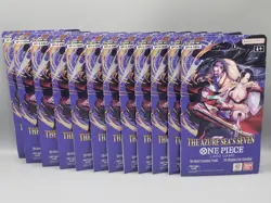 One Piece TCG The Azure Sea's Seven Sleeved Booster Pack (OP-14) Lot of 12 - Image 1