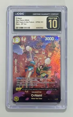 O-Nami OP06-101 SP Alt Art - 500 Years In The Future - One Piece CGC 10 Pristine - Image 1