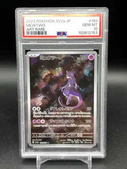 PSA 10 Mewtwo Pokemon 151 Art Rare AR Full Art 183 Japanese Card 2023 - Image 1