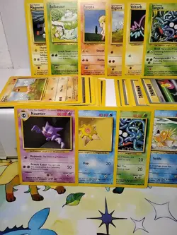 POKEMON TCG (MODERATE PLAY) (LIGHT PLAYED) BASE SET BULK LOT OF 43 CARDS - Image 1