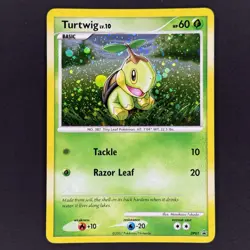 [MP] Turtwig DP01 Promo Card Diamond & Pearl Black Star Holo - Image 1