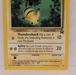 Wizards Pikachu Promo Basic Illus. Atsuka Nishida Card 27 Pokemon TCG 2000 - Image 5