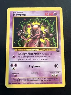 Wizards of the Coast (WotC) Black Star Promo Pokemon Card Lot: Mewtwo 14 & Mew 8 - Image 2