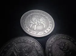 Pokemon Card Meiji Promo Battle Coin Silver x3 Jolteon Flareon Vaporeon #6103 - Image 2
