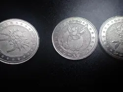 Pokemon Card Meiji Promo Battle Coin Silver x3 Jolteon Flareon Vaporeon #6103 - Image 5