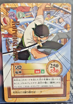BANDAI One Piece Hyper Battle C291 RORONOA ZORO GOLD STAMPED SCARCE EARLY CARD - Image 1