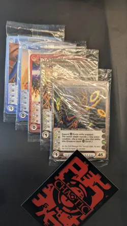 Chaotic Fire And Stone 3 Card Promo Lot Of 10x Sealed - Image 1