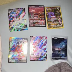 Pokemon TCG Holo Card Lot Gardevoir Mew Gengar Charizard Sylveon 6 Cards - Image 1