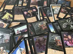 MTG Black Old Frame Lot 200 Cards 1995-2003 English Vintage Bulk - Image 1