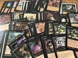 MTG Black Old Frame Lot 200 Cards 1995-2003 English Vintage Bulk - Image 2