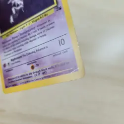 BLUE INK BUBBLE DOT ERROR Haunter 6/62 Fossil Holo Rare Unlimited Pokemon Card - Image 3