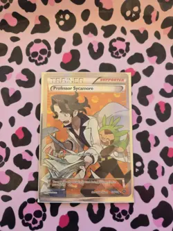 Professor Sycamore Pokemon TCG Full Art Ultra Rare Steam Siege XY Card 114/114 - Image 1