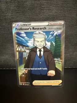 Pokemon Professor's Research Ultra Rare Full Art Holo Card 150/159 Crown Zenith - Image 1