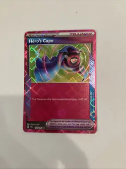 Hero's Cape 152/162 ACE SPEC Temporal Forces Pokemon TCG Card - Image 1