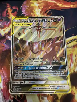 Pokemon Jumbo Card Lot of 3 Espeon & Deoxygenated GX SM240 & Two SM247 Reshiram - Image 3