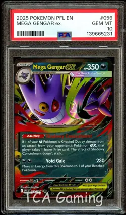 PSA 10 GEM MINT Mega Gengar ex 056/094 HOLO RARE Pokemon Card 231 - Image 1