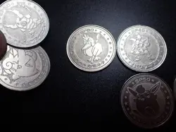 Pokemon Card Meiji Promo Battle Coin Silver x6 Farfetch'd Clefairy etc#6077 PLAY - Image 5