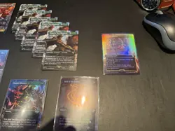 MTG Lord of the Rings Card Lot Borderless Foil and non foil - Image 4