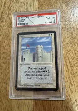 Mtg Magic The Gathering - Alpha - Castle - PSA 8 - Image 1
