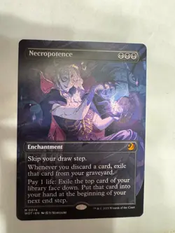 Necropotence (Anime Borderless) Wilds of Eldraine: Enchanting Tales Regular - Image 1