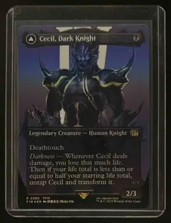 2025 Magic MTG Final Fantasy Cecil Dark Knight Redeemed Paladin Foil Rare #0380 - Image 2