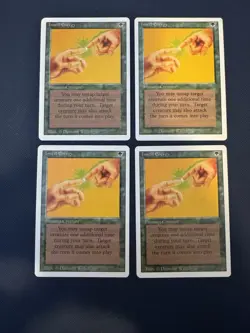 MTG - Magic The Gathering - Instill Energy X 4 - Revised - NP/NM! - Image 1