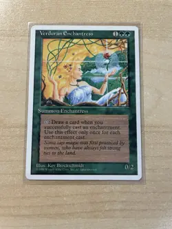 Verduran Enchantress MTG Core Set 4th Edition Regular - Image 1