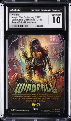 2025 MAGIC: THE GATHERING SLD: EDDIE UNCHAINED WINDFALL CGC 10 GEM MINT - Image 1