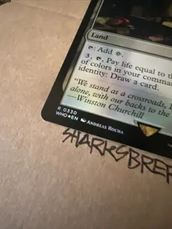 MTG War Room WHO 0330 R FOIL NM Rare Land - Image 3