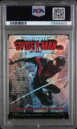 2025 MTG MARVEL'S SPIDER-MAN #0234 MILES MORALES/ULTIMATE SPIDER-MAN PSA 10 - Image 2