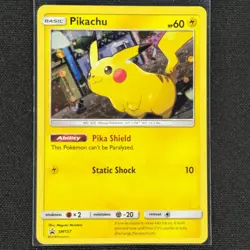 Pikachu - SM157 - Black Star Promo - Sun and Moon - Pokemon Card - LP - Image 1