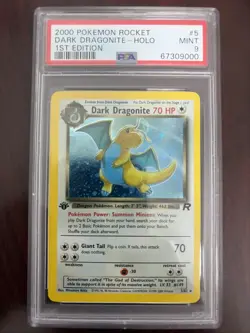 2000 Pokemon Rocket Dark Dragonite- Holo 1st Edition PSA 9 Mint - Image 1