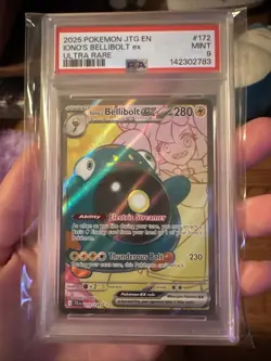 2025 English Pokemon Iono's BELLIBOLT ex (PSA 9) - Image 1