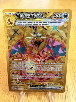 Pokemon TCG Charizard EX Obsidian Flames Holo Hyper Rare Card 228/197 - Image 1