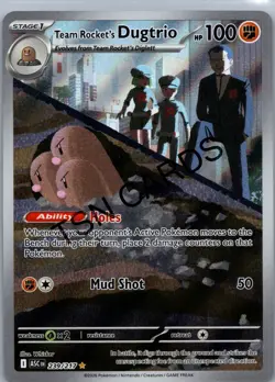 Pokemon TCG Team Rocket’s Dugtrio 239/217 Illustration Rare Ascended Heroes NM - Image 1
